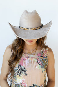 mode, kasey suede cowboy hat