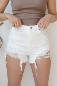 mode, aliya denim shorts
