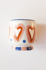 hand painted candle, rosewood vanilla