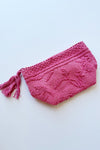 loretta zip pouch, pink