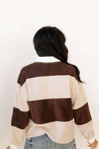 ali striped rugby top