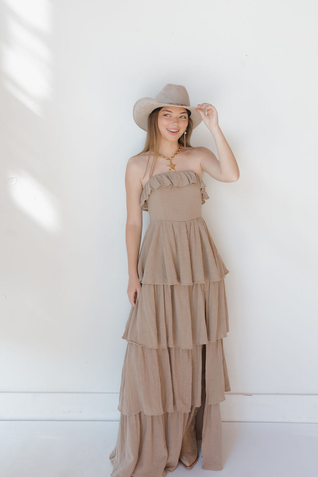 luisa ruffle maxi dress louisa ruffle maxi dress – mode