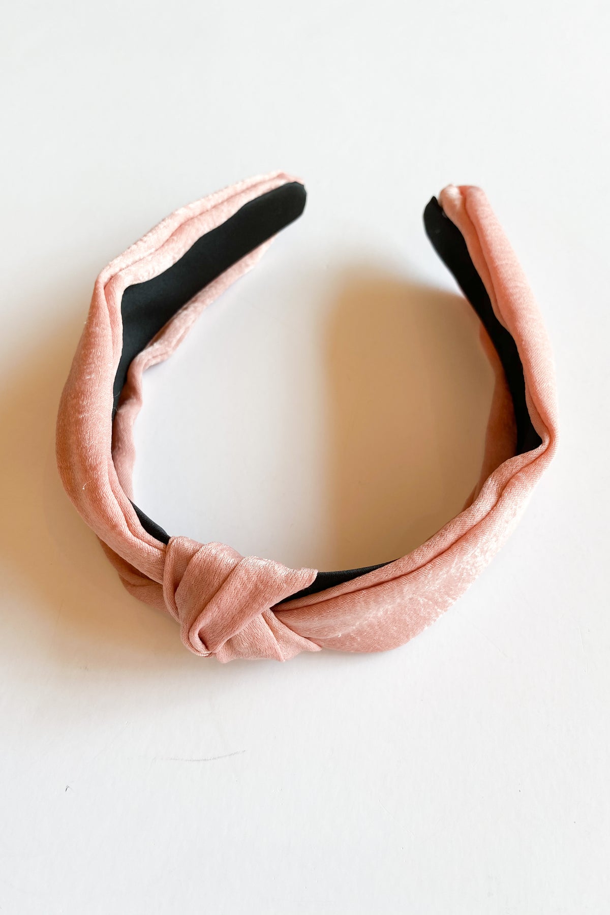 mode, satin top knot headband