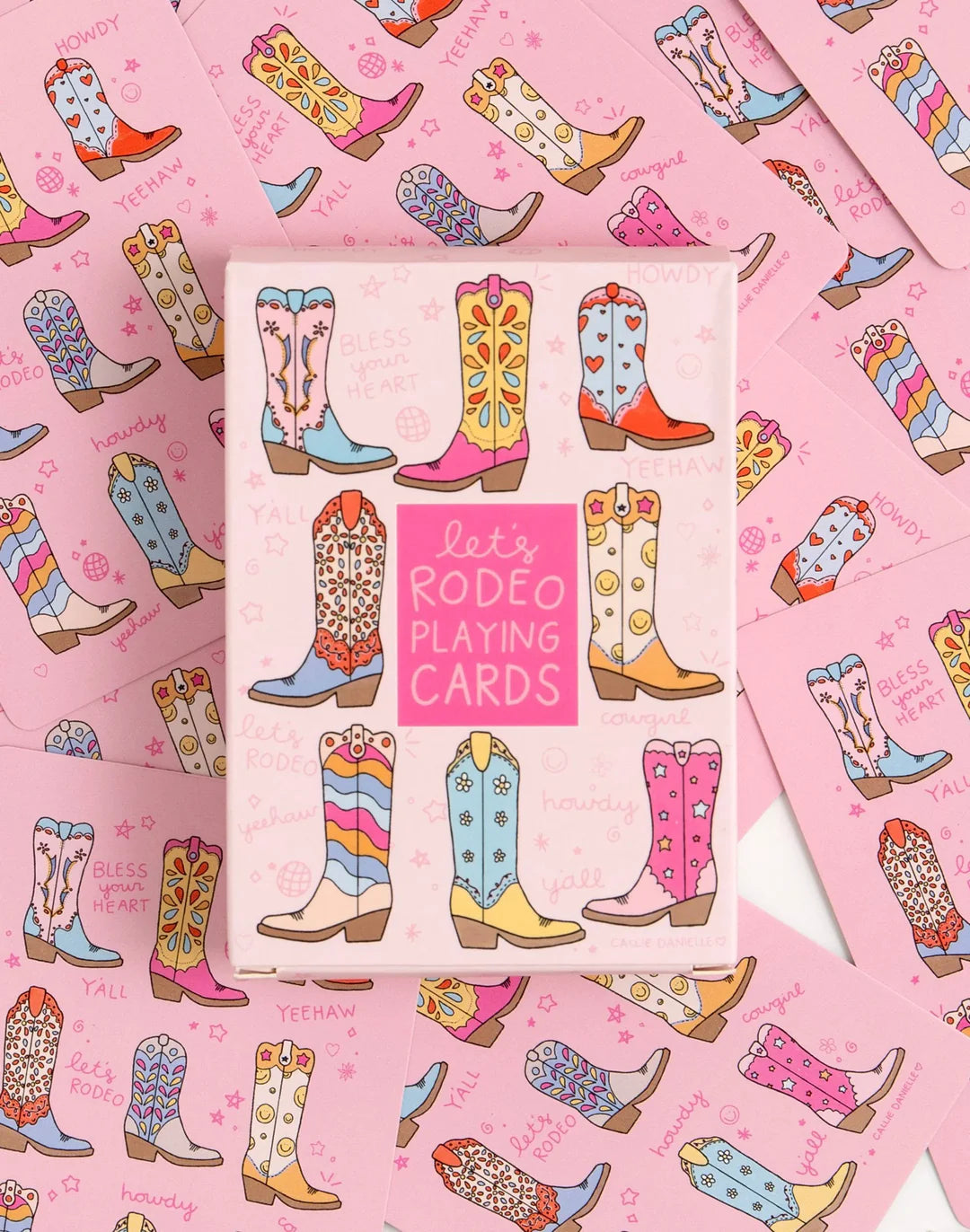 cowgirl boots - playing cards