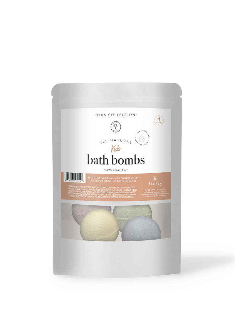 kids bath bombs - set of 4