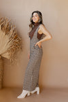 mode, penelope houndstooth jumpsuit