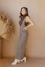 mode, penelope houndstooth jumpsuit