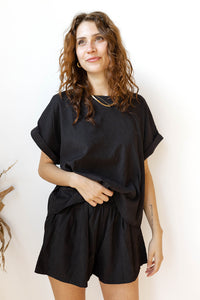 mode, jamie oversized top