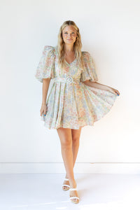 mode, florentine mini dress