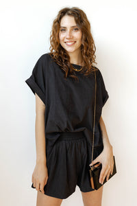 mode, jamie oversized top