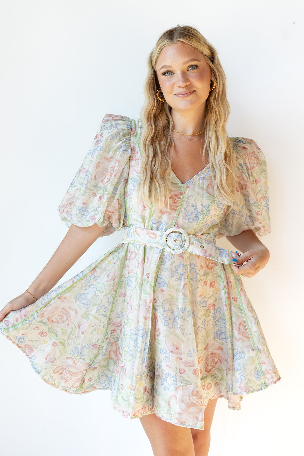 mode, florentine mini dress