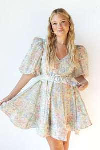 mode, florentine mini dress
