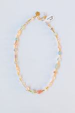 mode, mariposa necklace, pastel