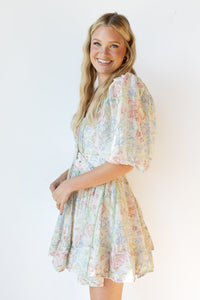 mode, florentine mini dress