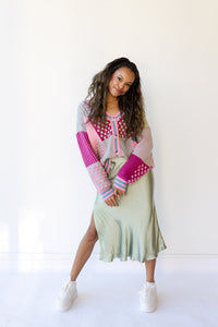 mode, wild roses cardigan