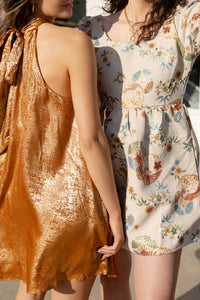 mode, aurora floral mini dress