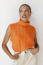 thea turtleneck sweater vest