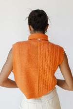 thea turtleneck sweater vest