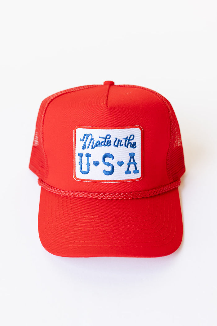 mode, made in the usa trucker hat