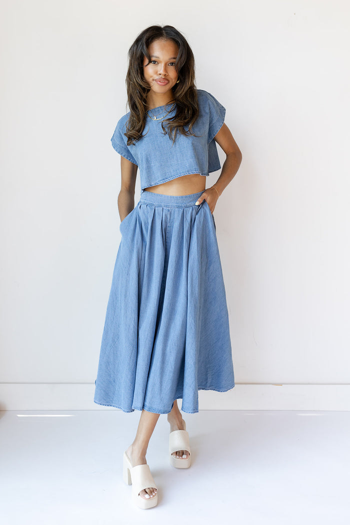 mode, zoey crop top