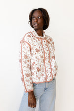 mode, quilted petal jacket