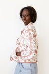 mode, quilted petal jacket