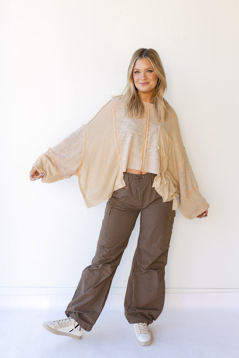 mode, camryn crop long sleeve