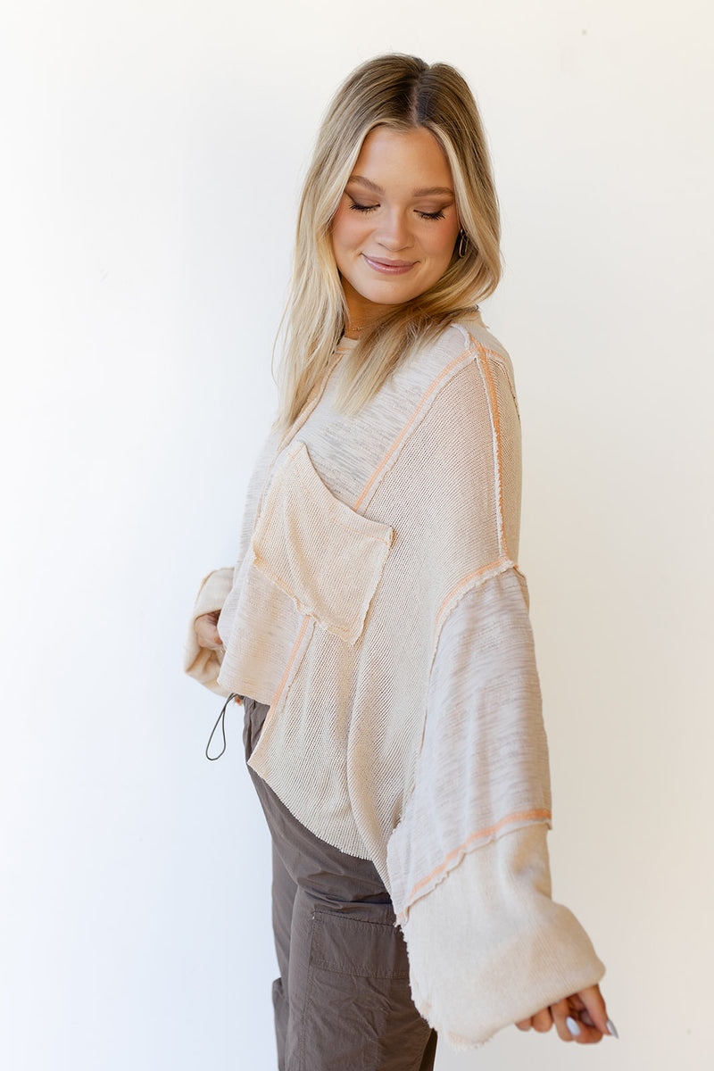 mode, camryn crop long sleeve