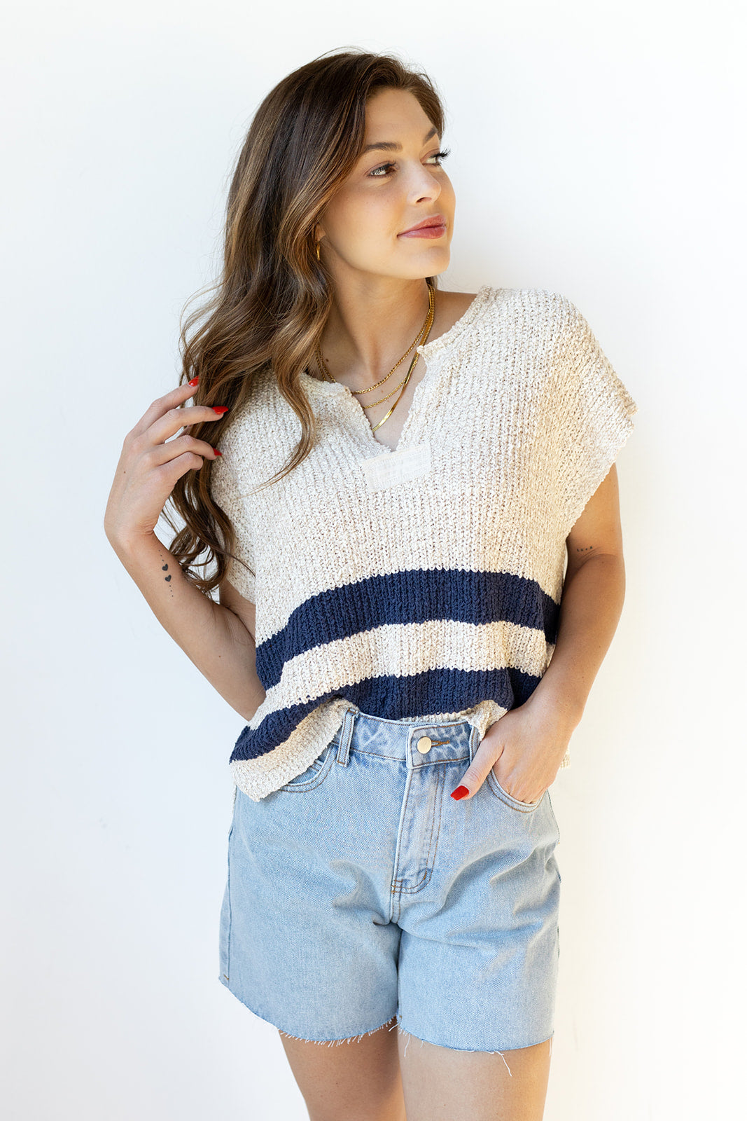 mode, savannah sweater top