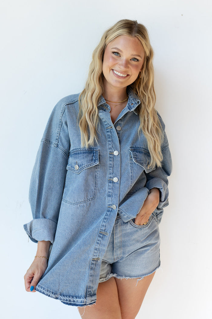 mode, diana denim jacket