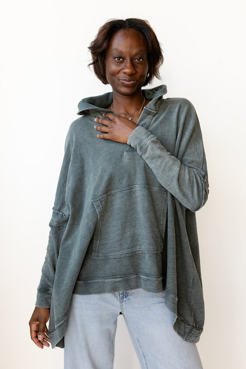 mode, polly oversized poncho