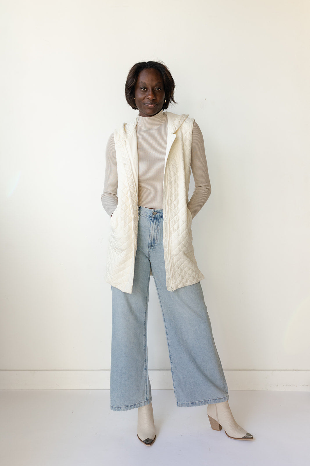 mode, avery quilted vest
