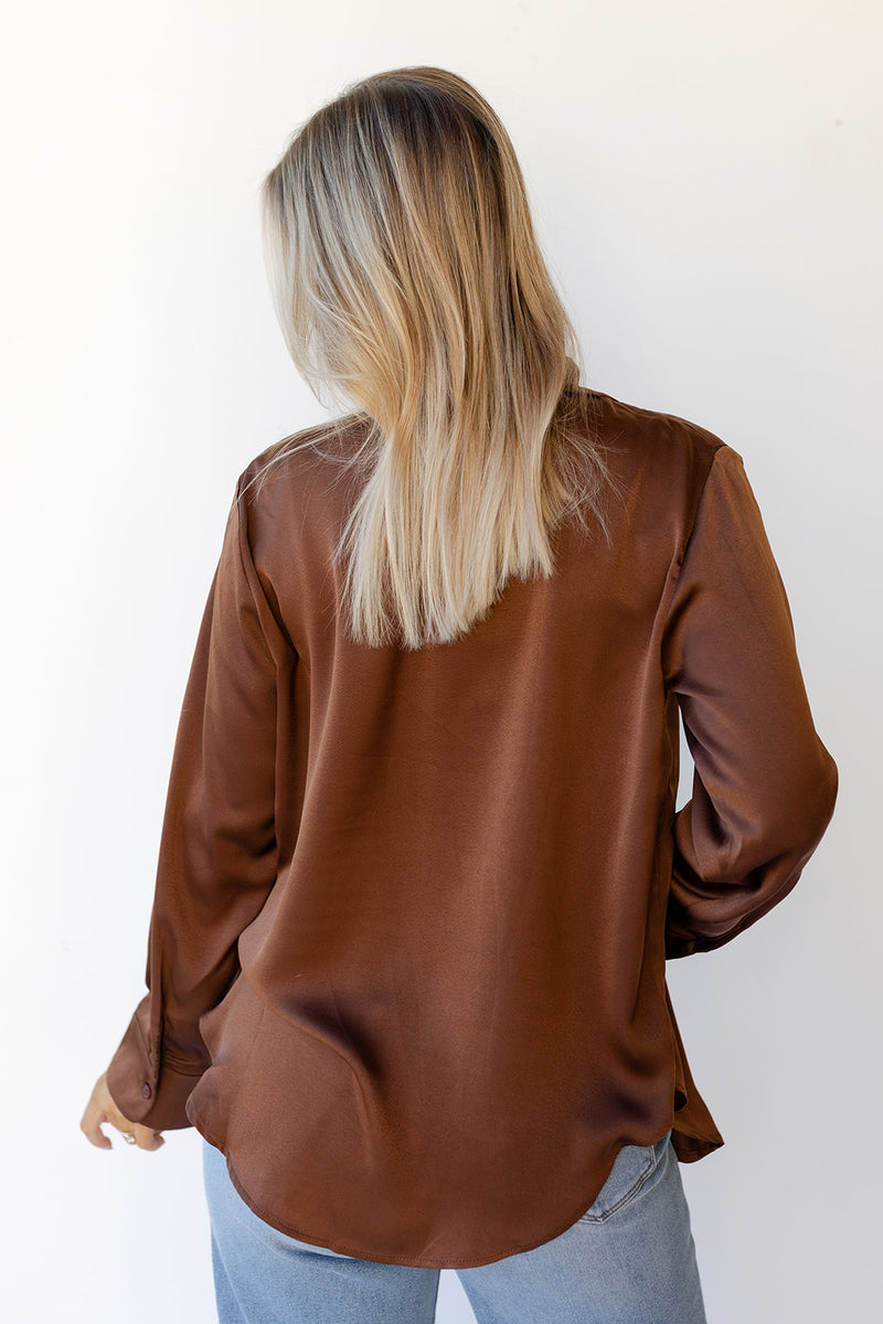 mode, slow down button blouse