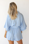 mode, maryam button down romper