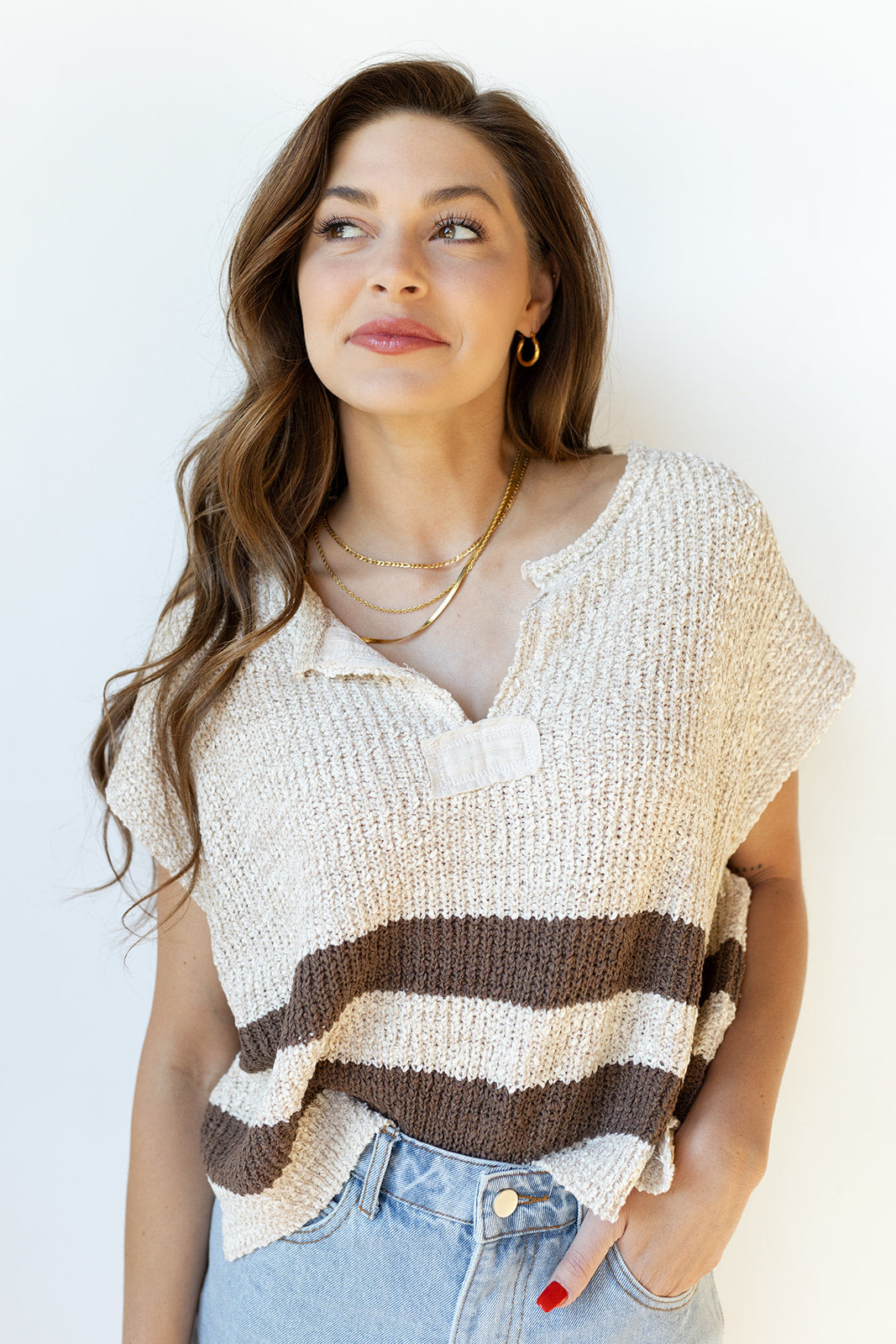 mode, savannah sweater top