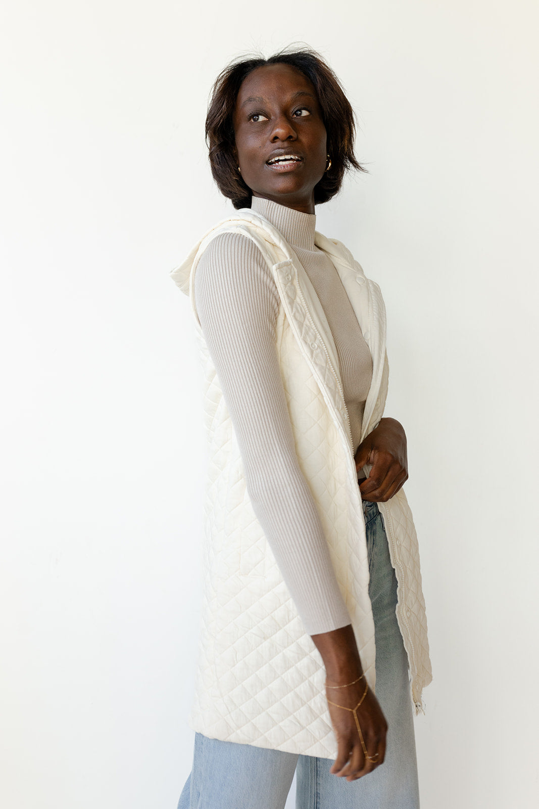 mode, avery quilted vest