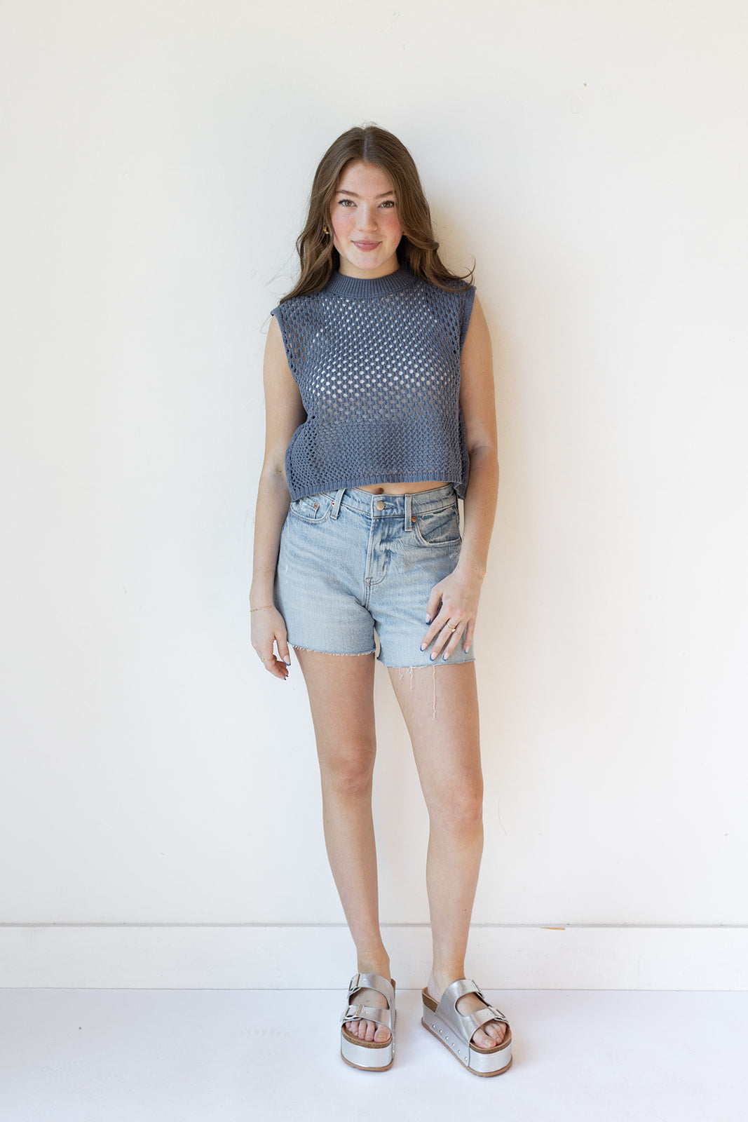 mode, cressida crochet top