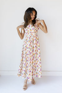 mode, alice floral  midi dress