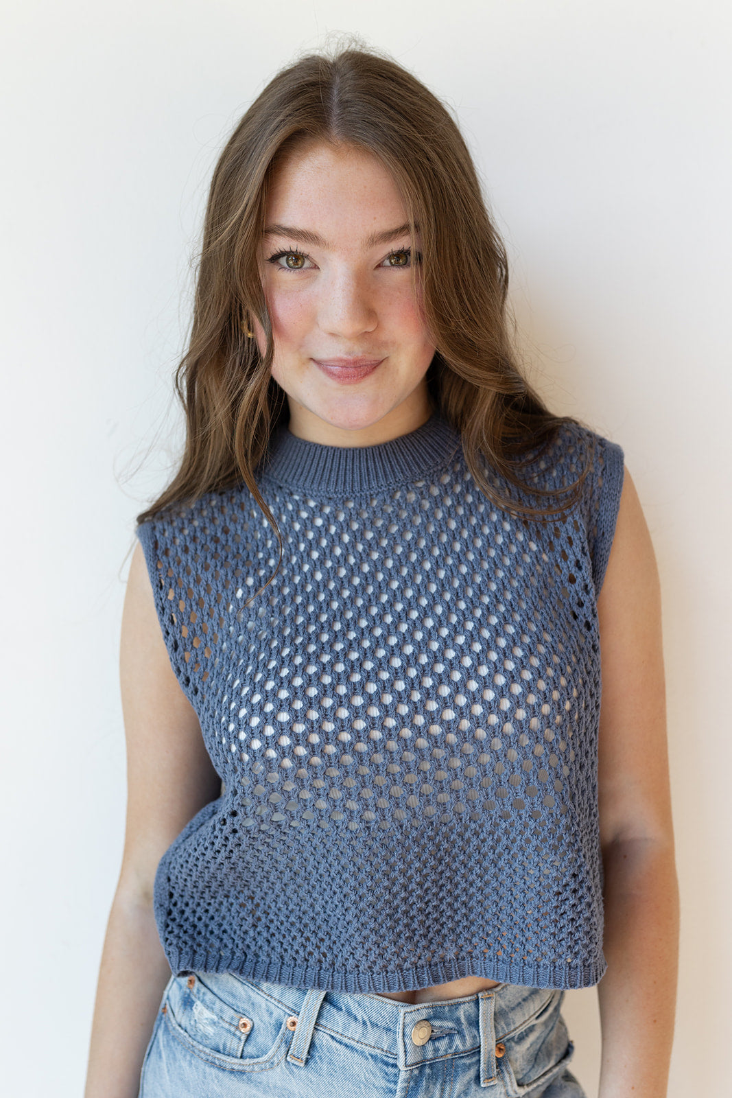 mode, cressida crochet top
