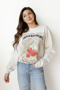 mode, strawberries sweatshirt