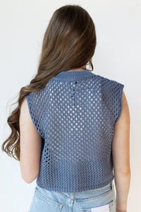 mode, cressida crochet top