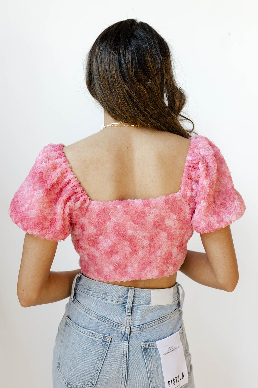 mode, blair puff sleeve top