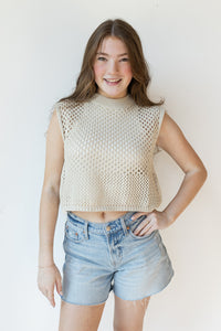 mode, cressida crochet top
