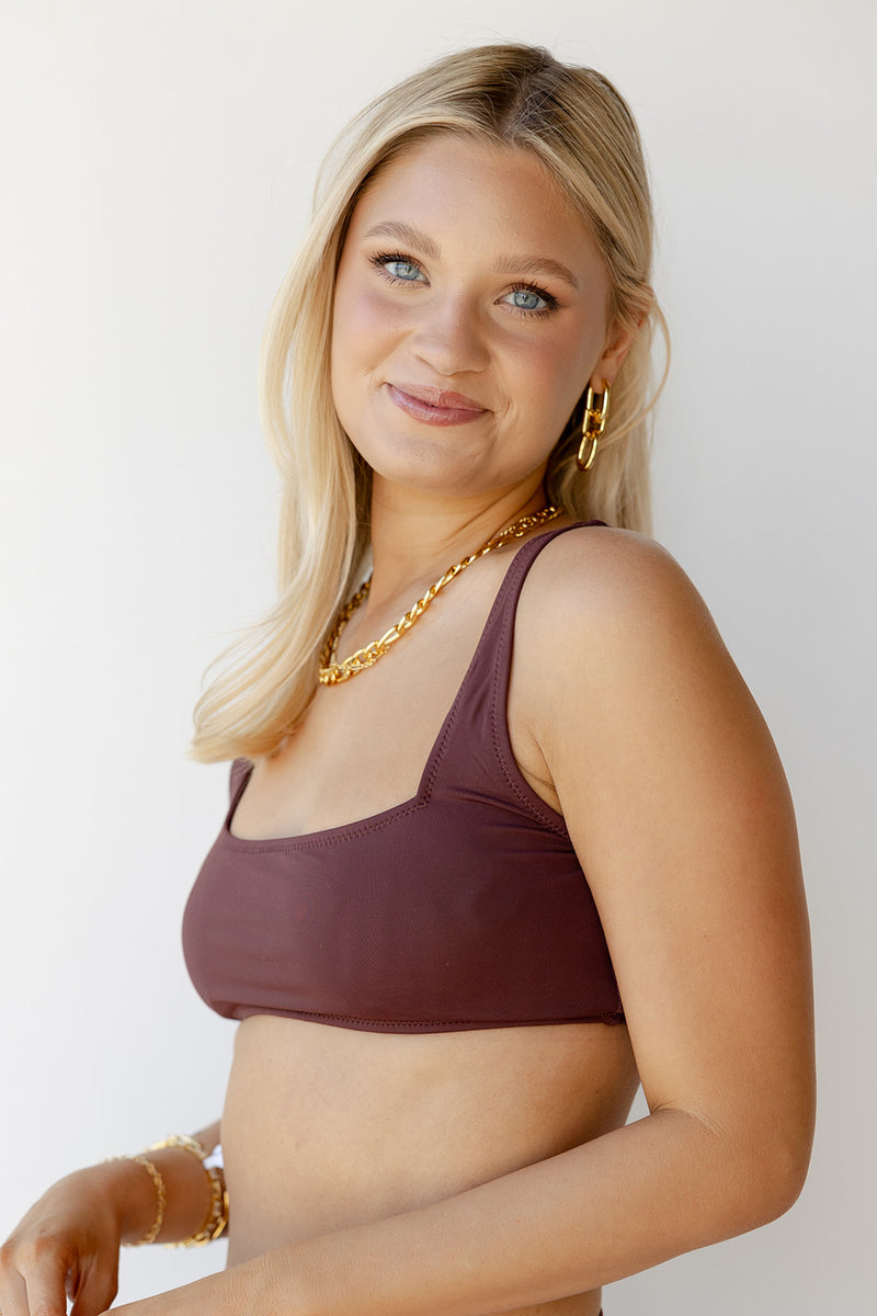 mode, olya square neck bikini top