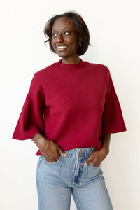mode, harlow bell sleeve sweater