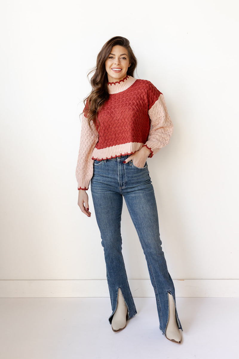 mode, the holiday knit sweater