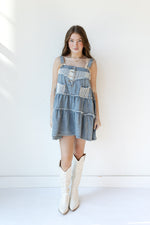 mode, collins overall dress