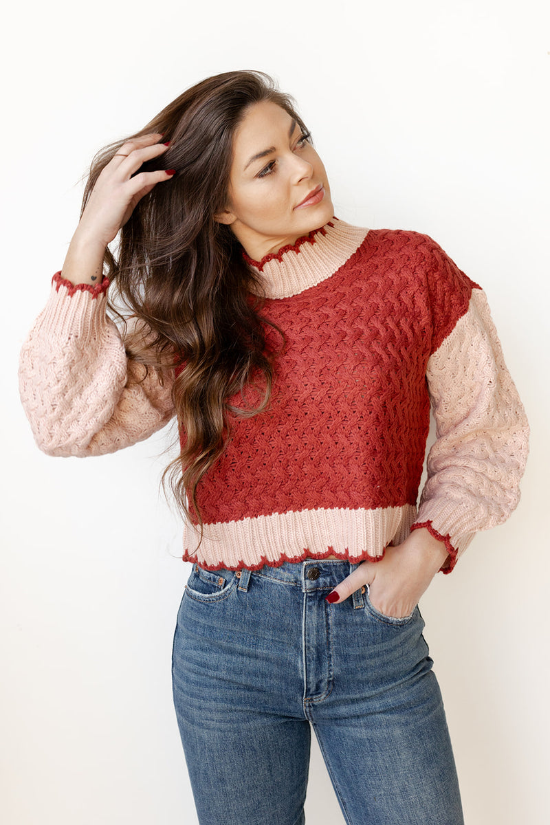mode, the holiday knit sweater