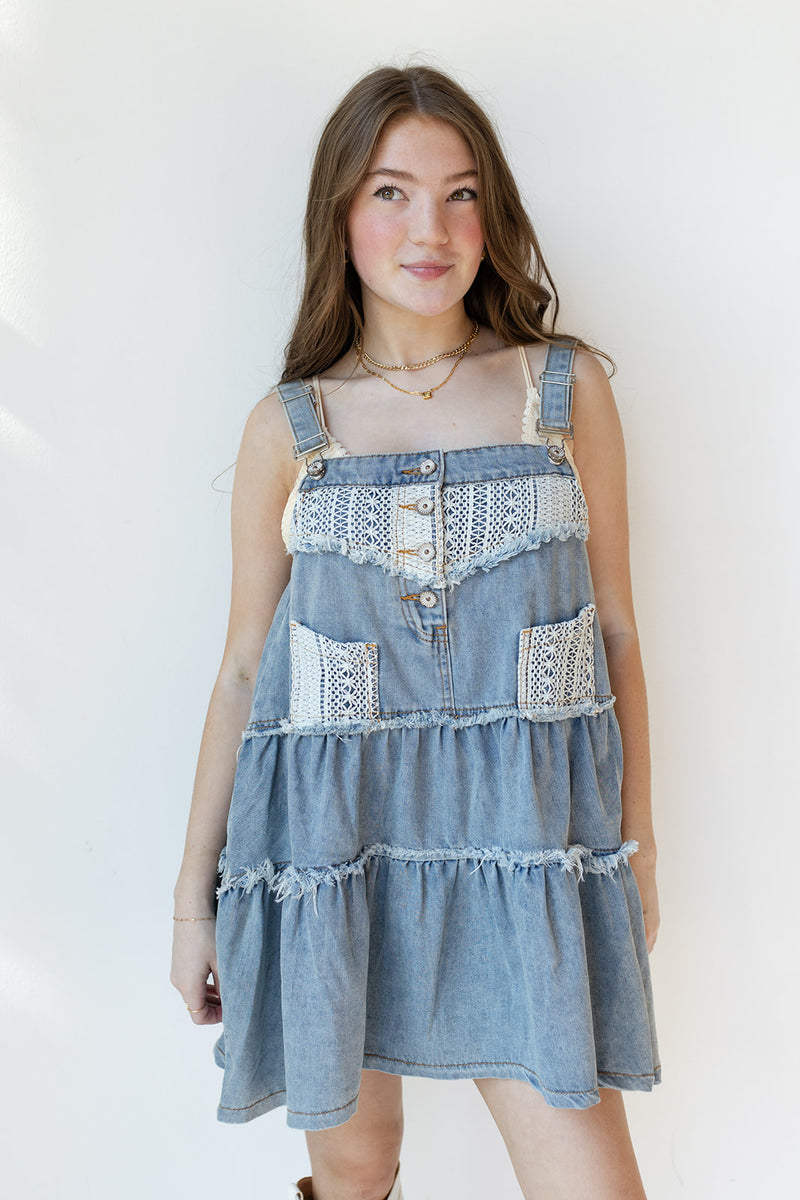 mode, collins overall dress