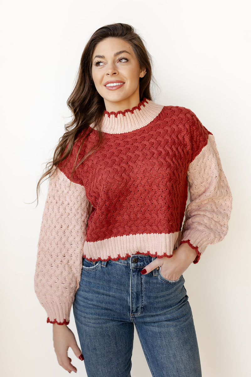 mode, the holiday knit sweater